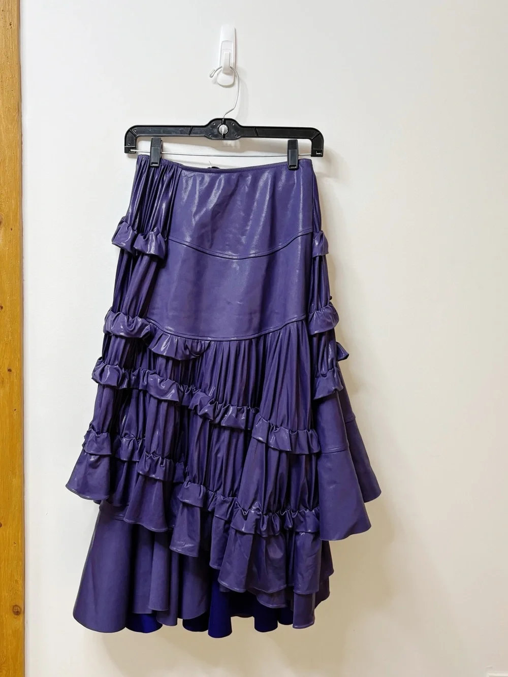 New Tory Burch Liquid Jersey Ruffle Pleated Skirt